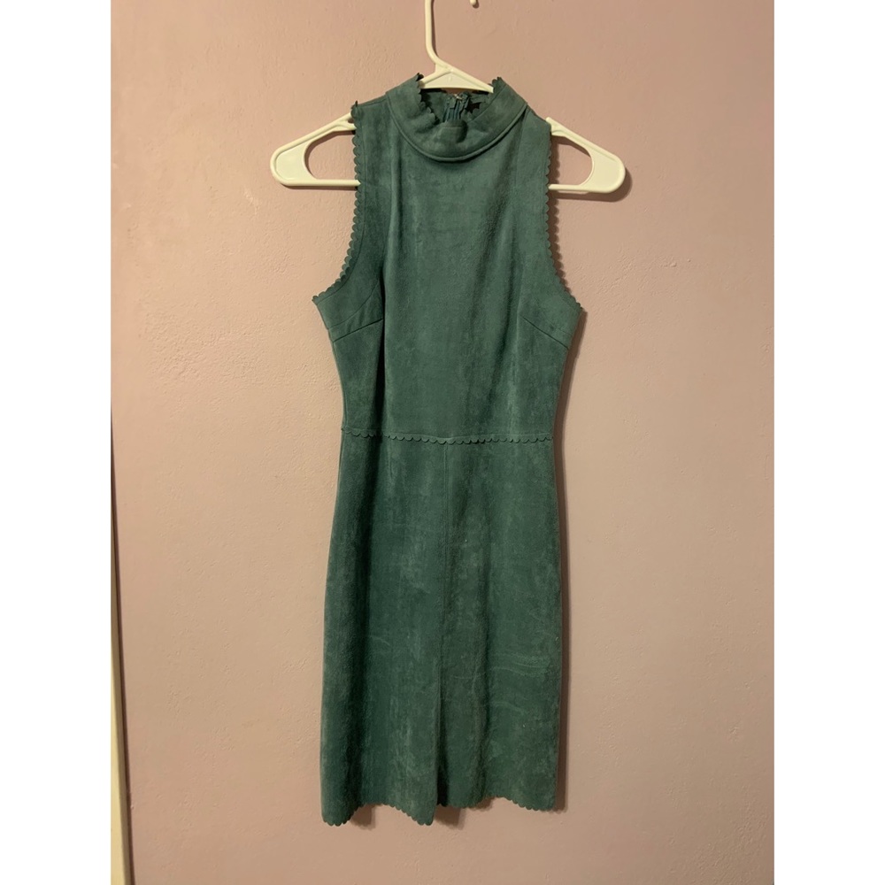 Blue/ grey suede dress